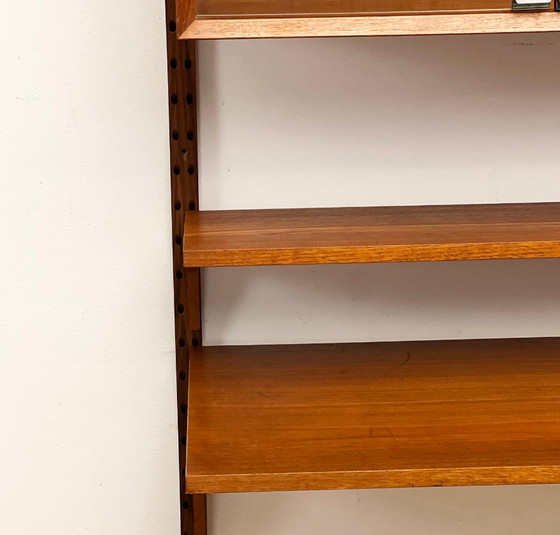 Image 1 of Vintage Poul Cadovius Teak Wood Wall Unit, Royal System Shelf