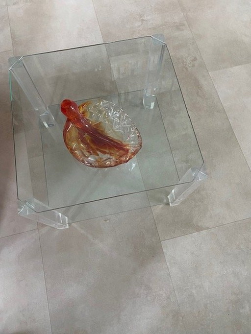 2 Luxury Glass Side Tables