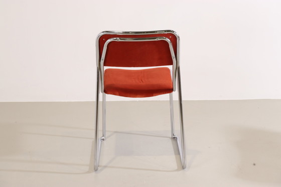 Image 1 of 2 chaises vintage à cadre tubulaire