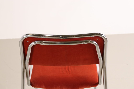 Image 1 of 2 chaises vintage à cadre tubulaire