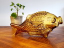 Vintage Murano Empoli glass carafe fish
