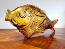 Vintage Murano Empoli glass carafe fish
