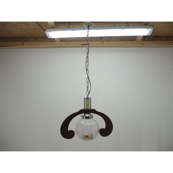 Image 1 of Lampadario in vetro di metà secolo, Italia anni '50