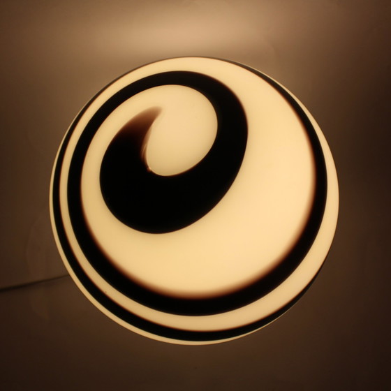 Image 1 of Matt Glass Swirl Lamp