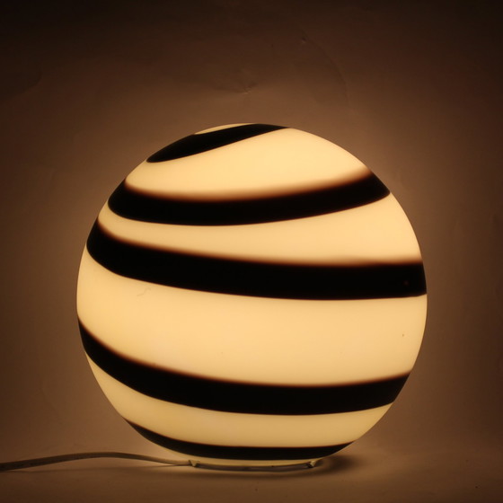 Image 1 of Matt Glass Swirl Lamp