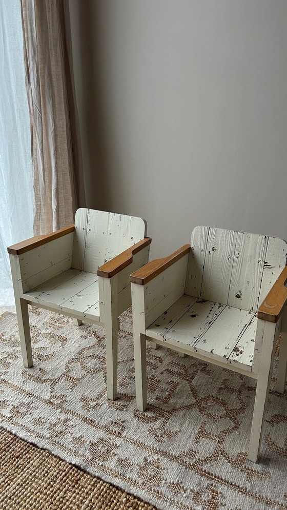 Image 1 of 2 Pieces Piet Hein Eek Children's Chairs