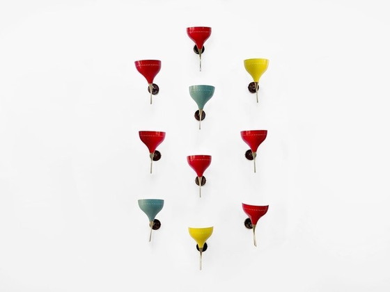 Image 1 of 10X Sconces Oscar Torlasco For Lumen, Italy 1950S