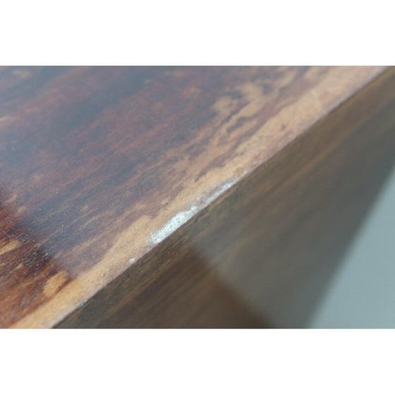 Image 1 of Vintage chest of drawers in birch root and brass, Italy 1950