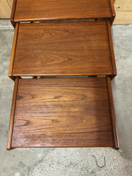 Image 1 of Teak coffee tables by Arne Hovmand-Olsen for Mogens Kold, 1960