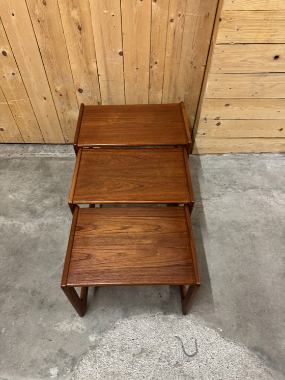 Image 1 of Teak coffee tables by Arne Hovmand-Olsen for Mogens Kold, 1960