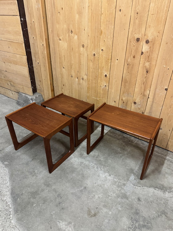 Image 1 of Teak coffee tables by Arne Hovmand-Olsen for Mogens Kold, 1960