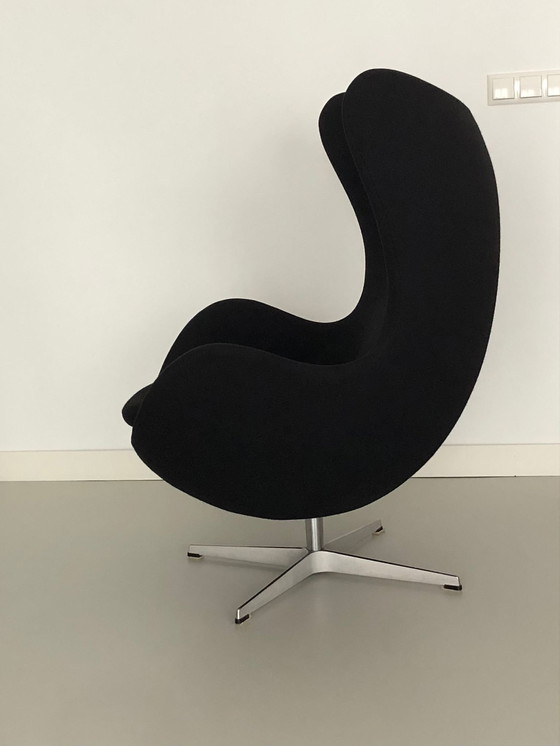 Image 1 of Fritz Hansen Egg Chair With Ottoman Arna Jacobsen