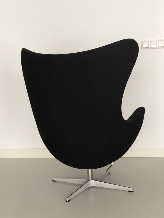 Image 1 of Fritz Hansen Egg Chair With Ottoman Arna Jacobsen