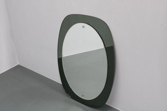 Image 1 of 1980S Oval Italian Mirror 