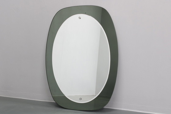 Image 1 of 1980S Oval Italian Mirror 