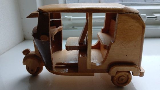 Image 1 of Tuk Tuk Wood Handmade Decoration