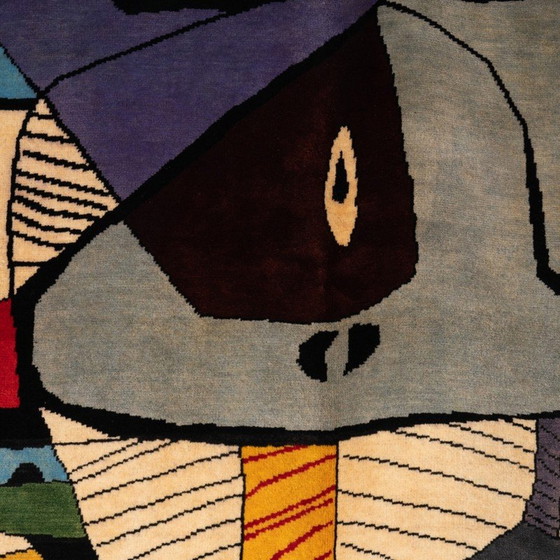 Image 1 of Vintage "Taureau II" wool rug, 1953
