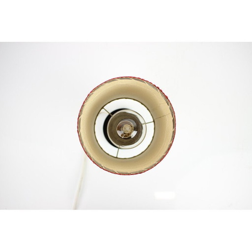 Vintage paper and metal table lamp, Czechoslovakia 1960