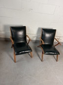 2 x Vintage chair elevator armchair easy chair
