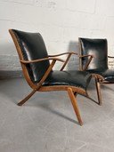 2 x Vintage chair elevator armchair easy chair