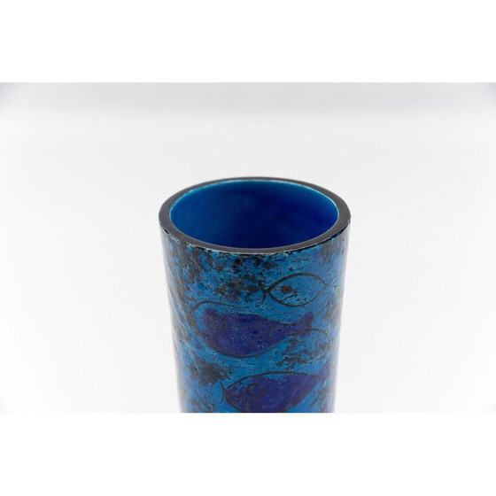 Image 1 of Vintage ceramic vase with fish motif by Londi for Bitossi, 1960