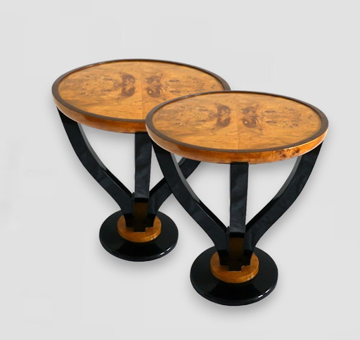 2x Tables d'appoint Art Déco