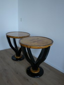 2x Tables d'appoint Art Déco