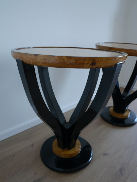 Image 1 of 2x Art Deco Side Tables