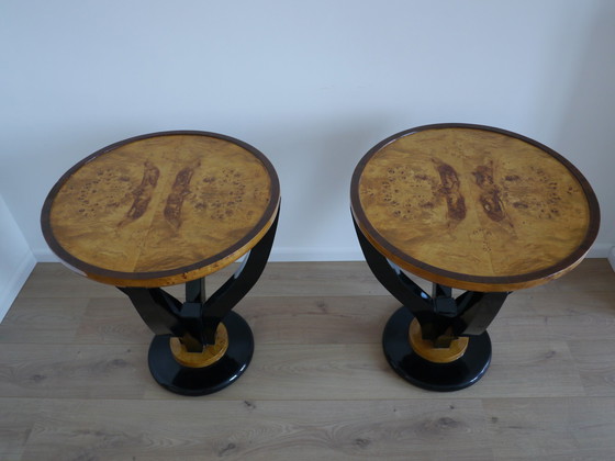 Image 1 of 2x Art Deco Side Tables