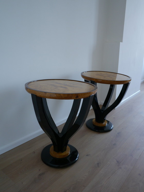 Image 1 of 2x Art Deco Side Tables