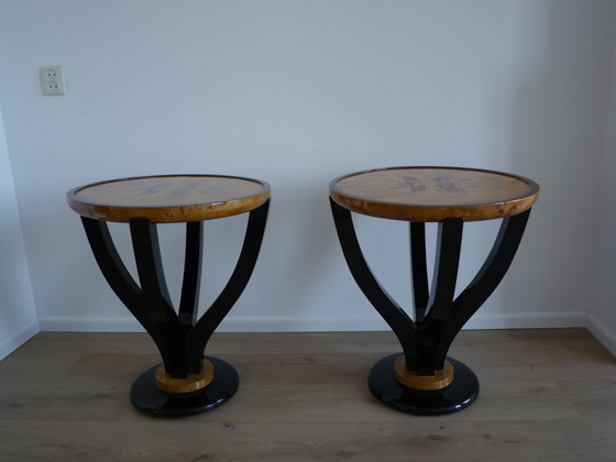 Image 1 of 2x Art Deco Side Tables