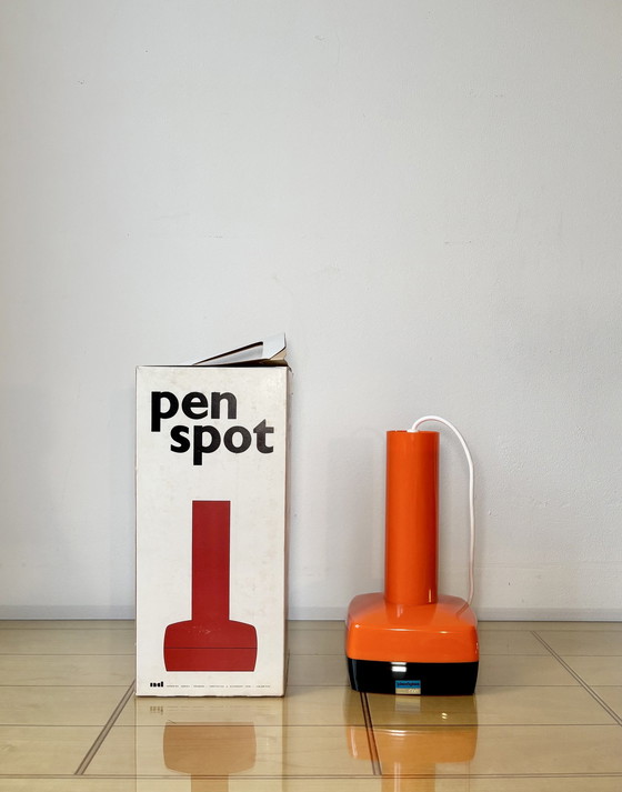 Image 1 of Pop Art Pendant Light, Denmark 1970S, Vintage Lamp, Space Age, Original Box, Design Bent Karlby For A. Schrøder Kemi - Ask Belys