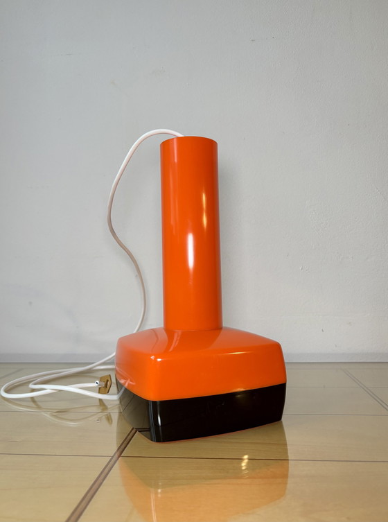 Image 1 of Pop Art Pendant Light, Denmark 1970S, Vintage Lamp, Space Age, Original Box, Design Bent Karlby For A. Schrøder Kemi - Ask Belys
