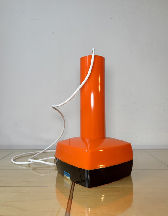 Image 1 of Pop Art Pendant Light, Denmark 1970S, Vintage Lamp, Space Age, Original Box, Design Bent Karlby For A. Schrøder Kemi - Ask Belys