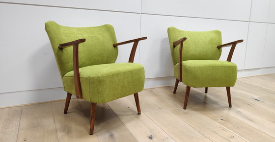 Image 1 of 2 poltrone vintage - Mid-Century | Nuovo rivestimento