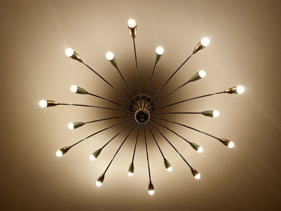 Image 1 of Xxl Vintage Italian Sputnik Pendant Lamp