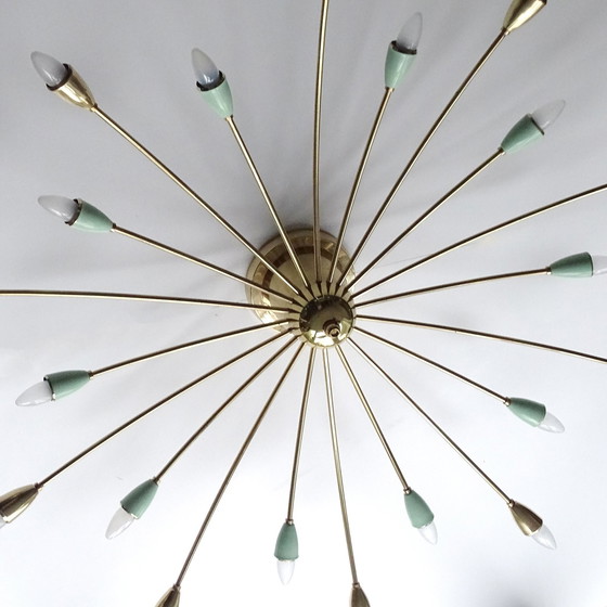 Image 1 of Xxl Vintage Italian Sputnik Pendant Lamp