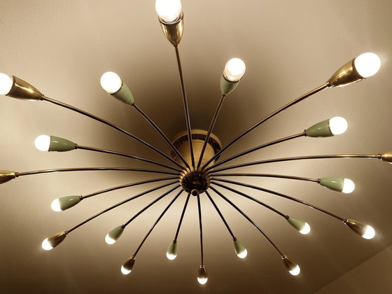 Image 1 of Xxl Vintage Italian Sputnik Pendant Lamp