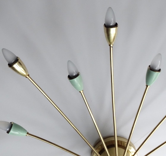 Image 1 of Xxl Vintage Italian Sputnik Pendant Lamp