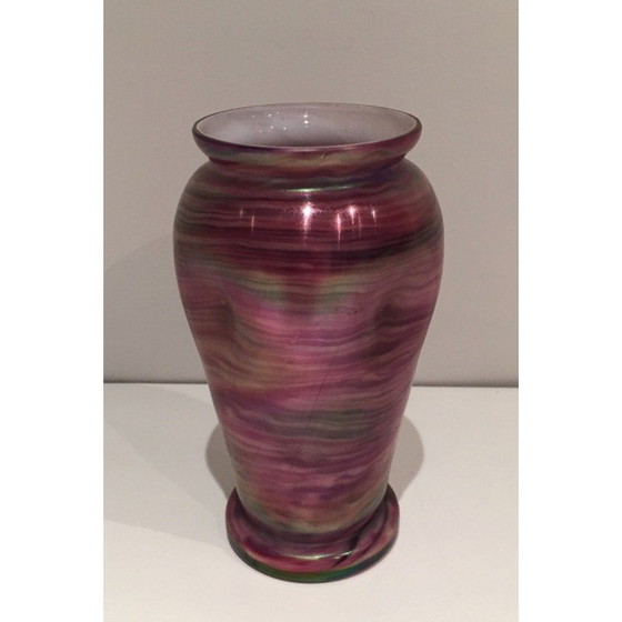 Image 1 of Vaso vintage in vetro multicolore, 1970