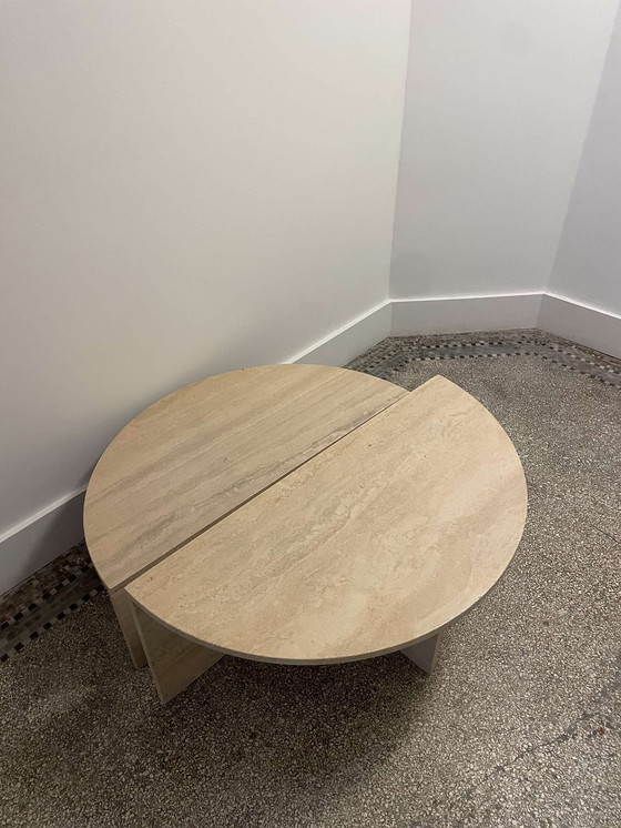 Image 1 of Travertine Round Table