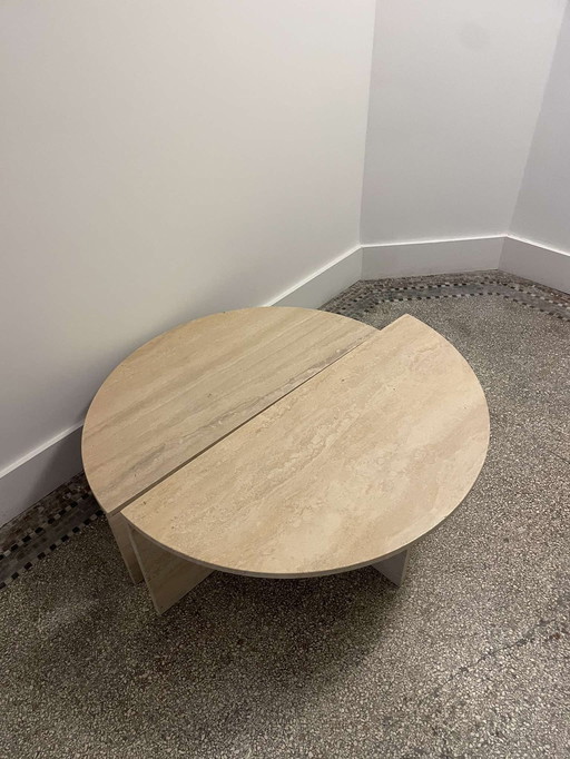 Travertine Round Table