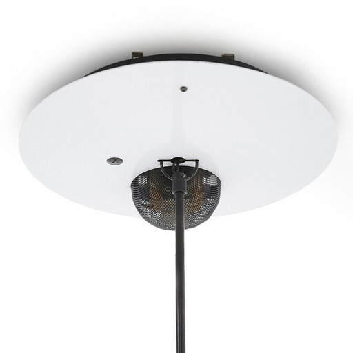 Vintage "Alesia" extendable metal chandelier by Carlo Forcolini for Artemide, Italy 1980