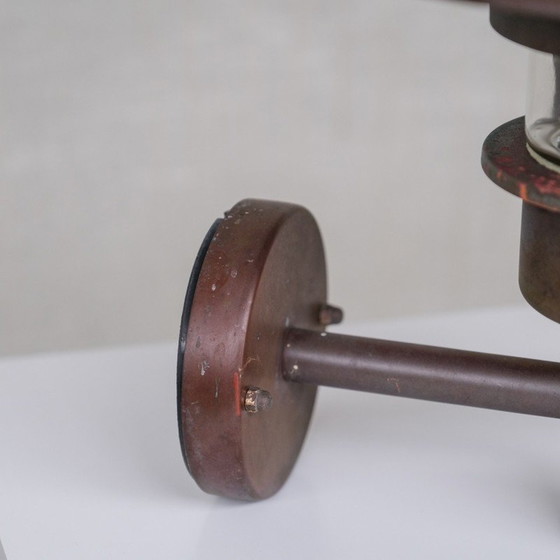 Image 1 of Danish vintage copper and glass patinated wall lamps, 1990s