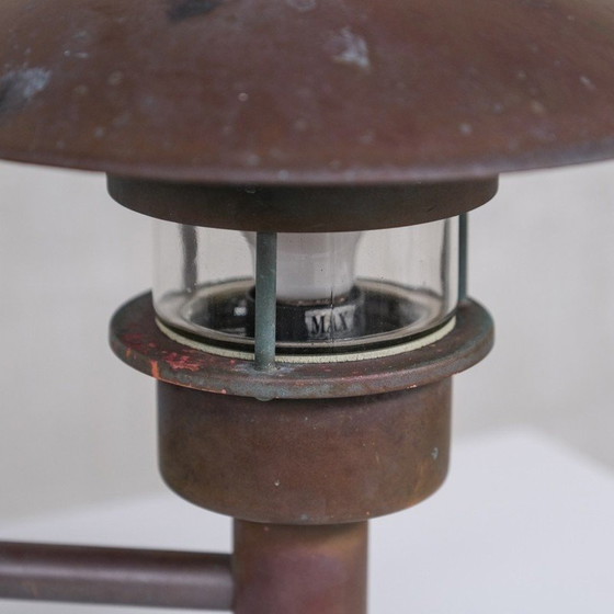 Image 1 of Danish vintage copper and glass patinated wall lamps, 1990s