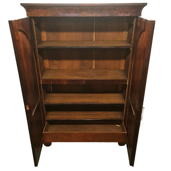 Image 1 of Antique Dutch Mahogany Gate Cabinet, Circa 1820/30