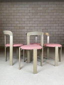 4x Bruno Rey chair green/pink