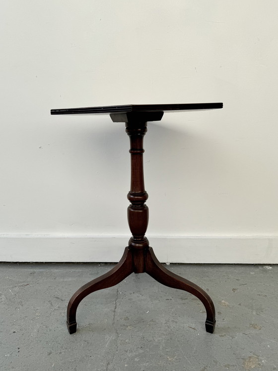 Image 1 of Regency Style Hexagonal Tri Leg Side Table