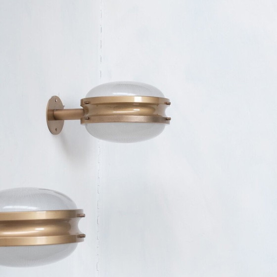 Image 1 of Pair of Gamma mid-century Italian wall lamps by Sergio Mazza for Artemide, 1960s