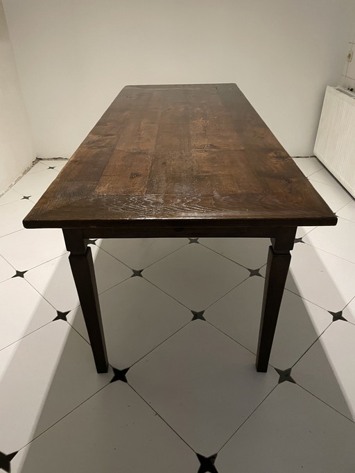 Table ancienne de campagne française